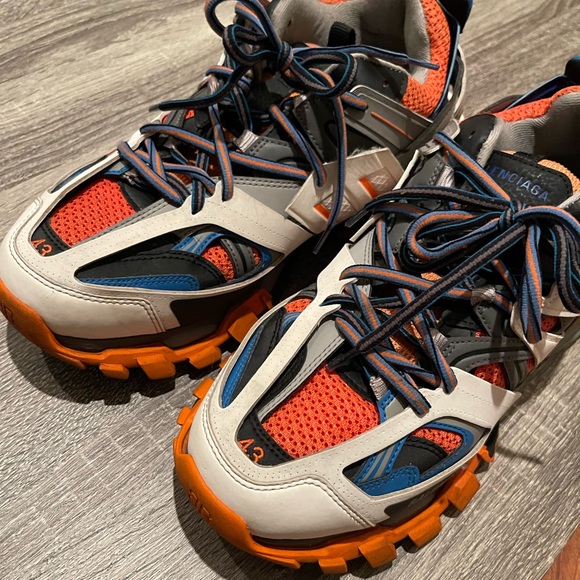 Balenciaga Track Sneakers Orange Blue White - Picture 2 of 2